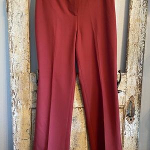 LOFT Women's Brick Red Cuffed Trousers